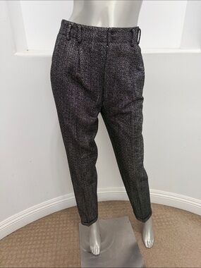 AZUR S.A. Women’s Vintage Tailored Gray Tweed Dress Pants Classic Made In Japan